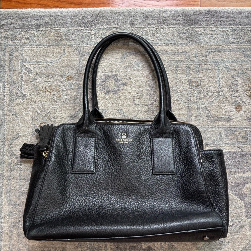 Kate Spade Black Pebbled Leather Purse